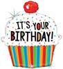 It's Your Birthday Cupcake Balloon Shape